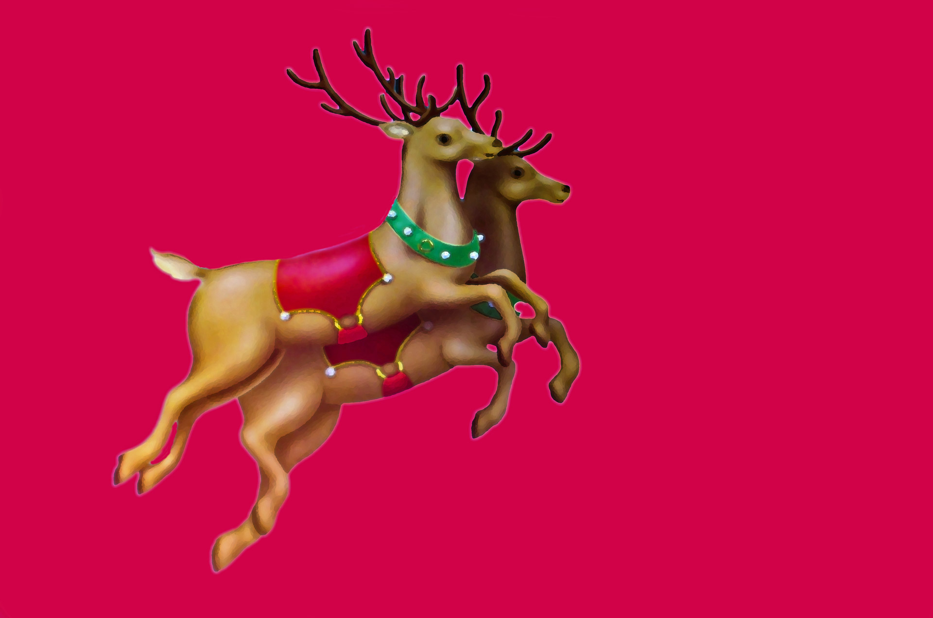 christmas reindeer drawing free photo