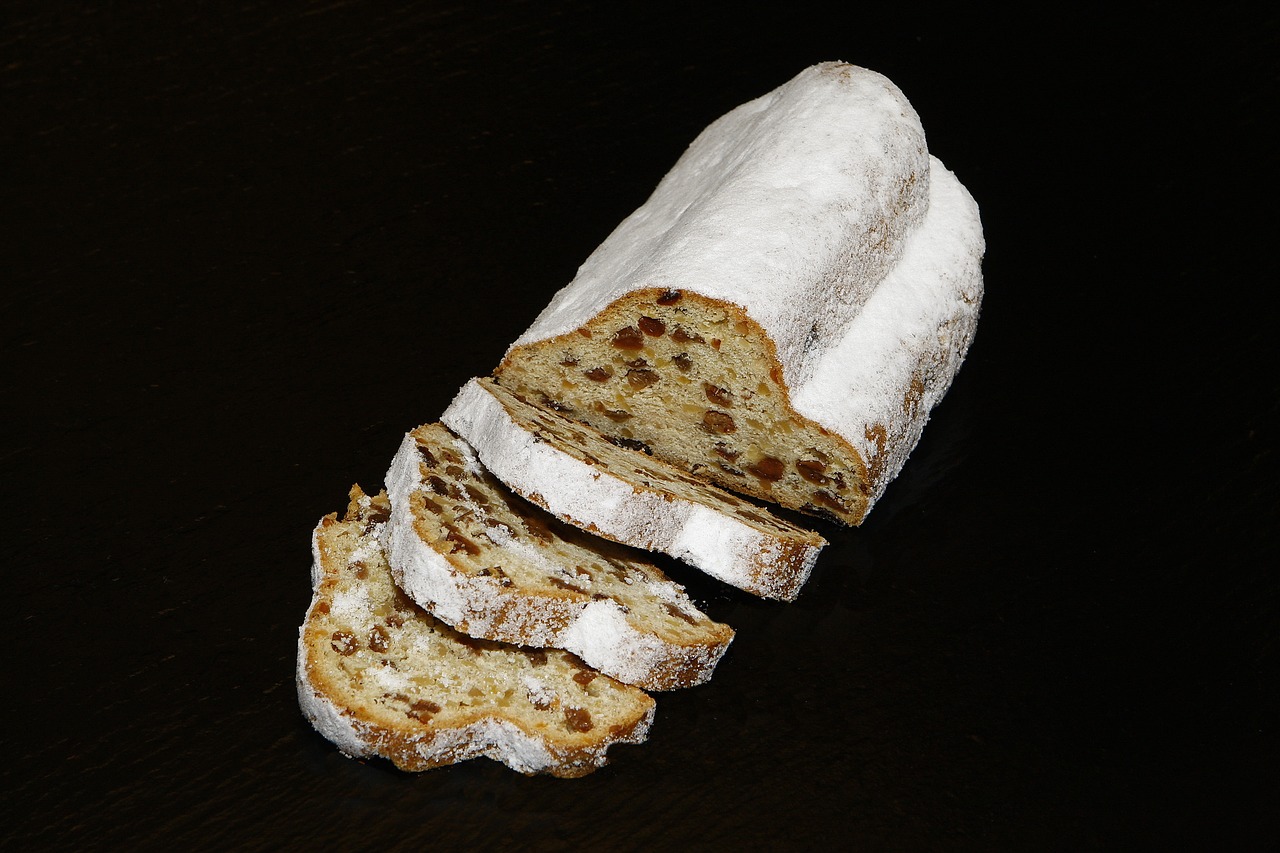 christmas stollen cakes dining free photo