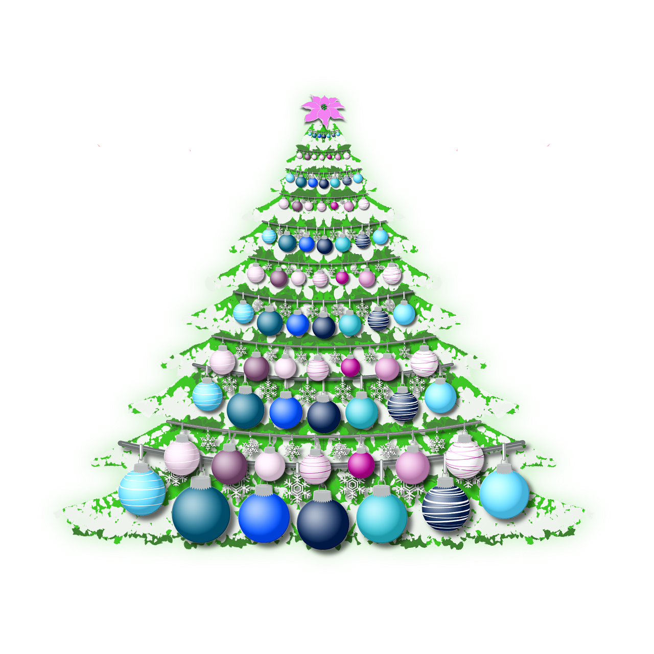 christmas tree spruce christmas baubles free photo