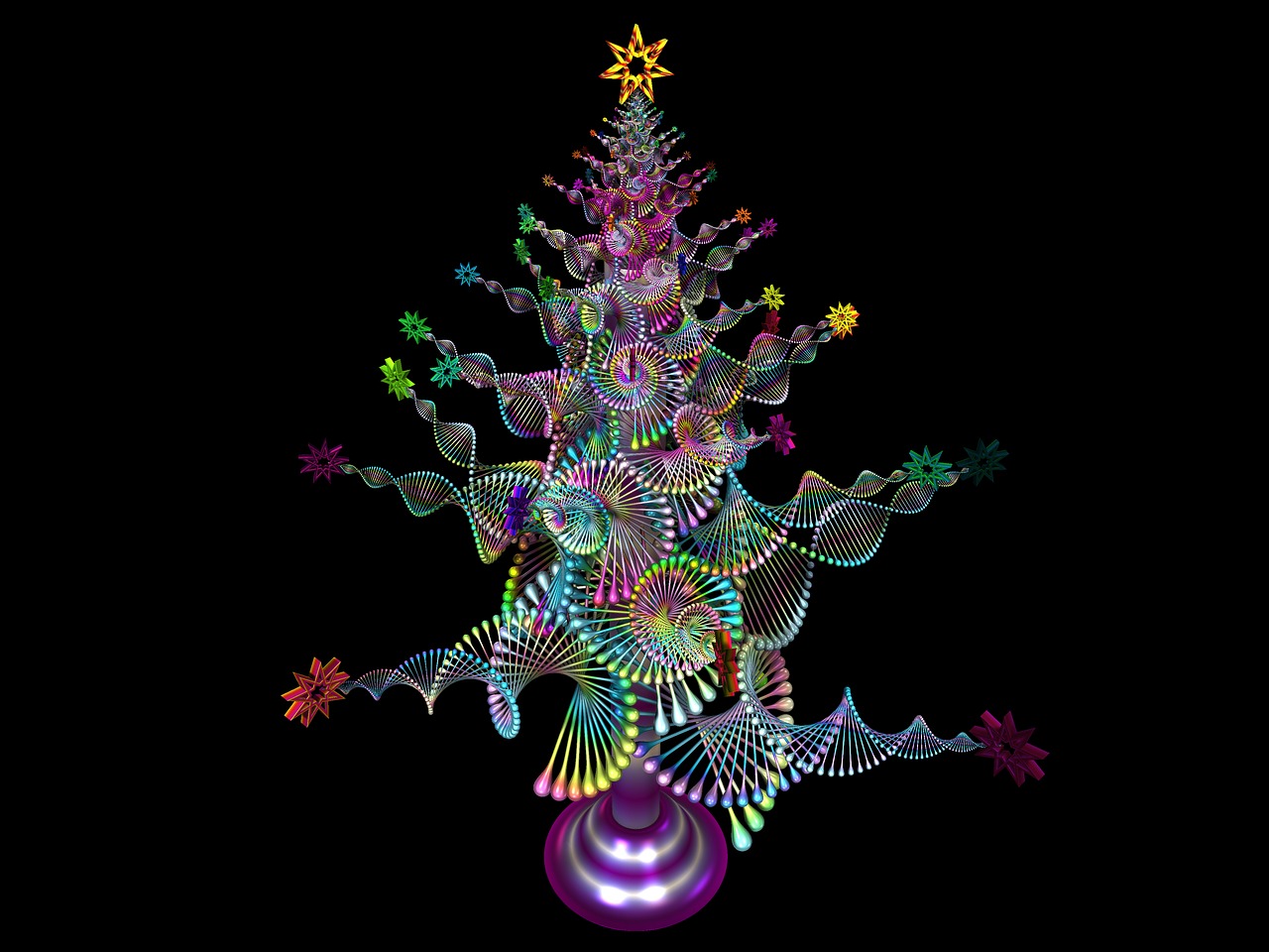 christmas tree merry christmas decoration free photo