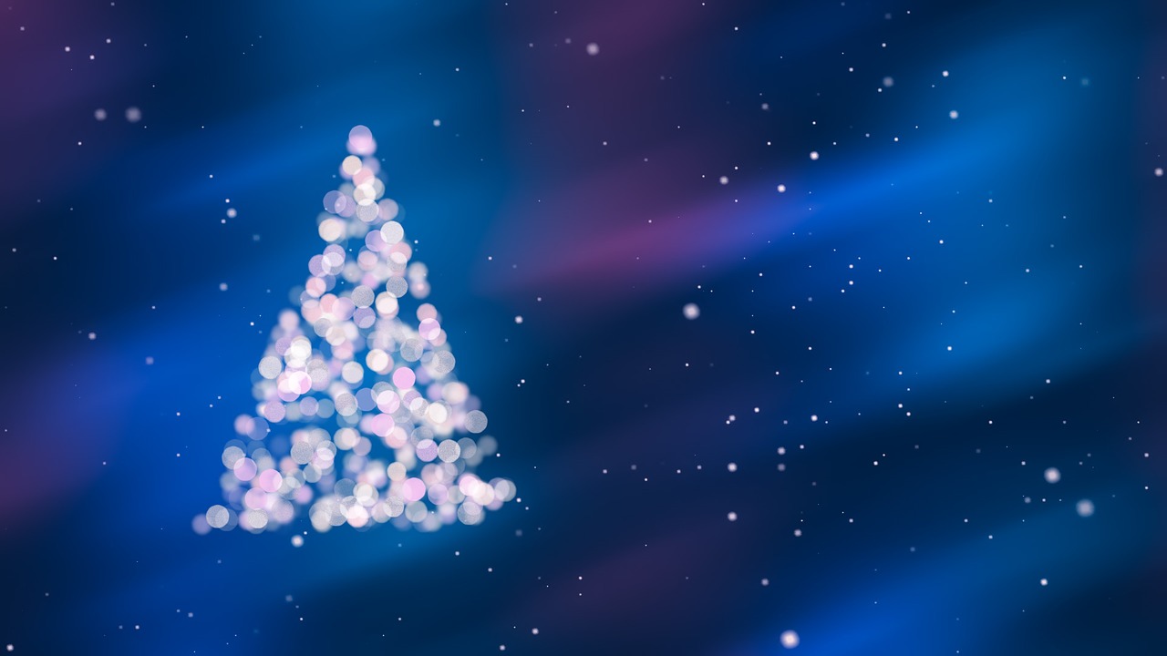 christmas tree abstract background free photo