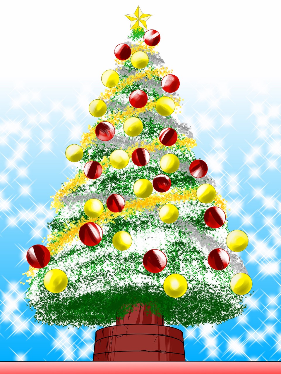 christmas tree christmas winter free photo