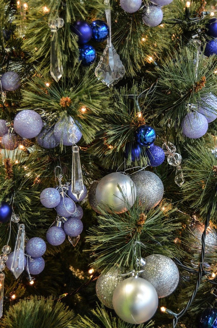 christmas tree christmas baubles holidays free photo