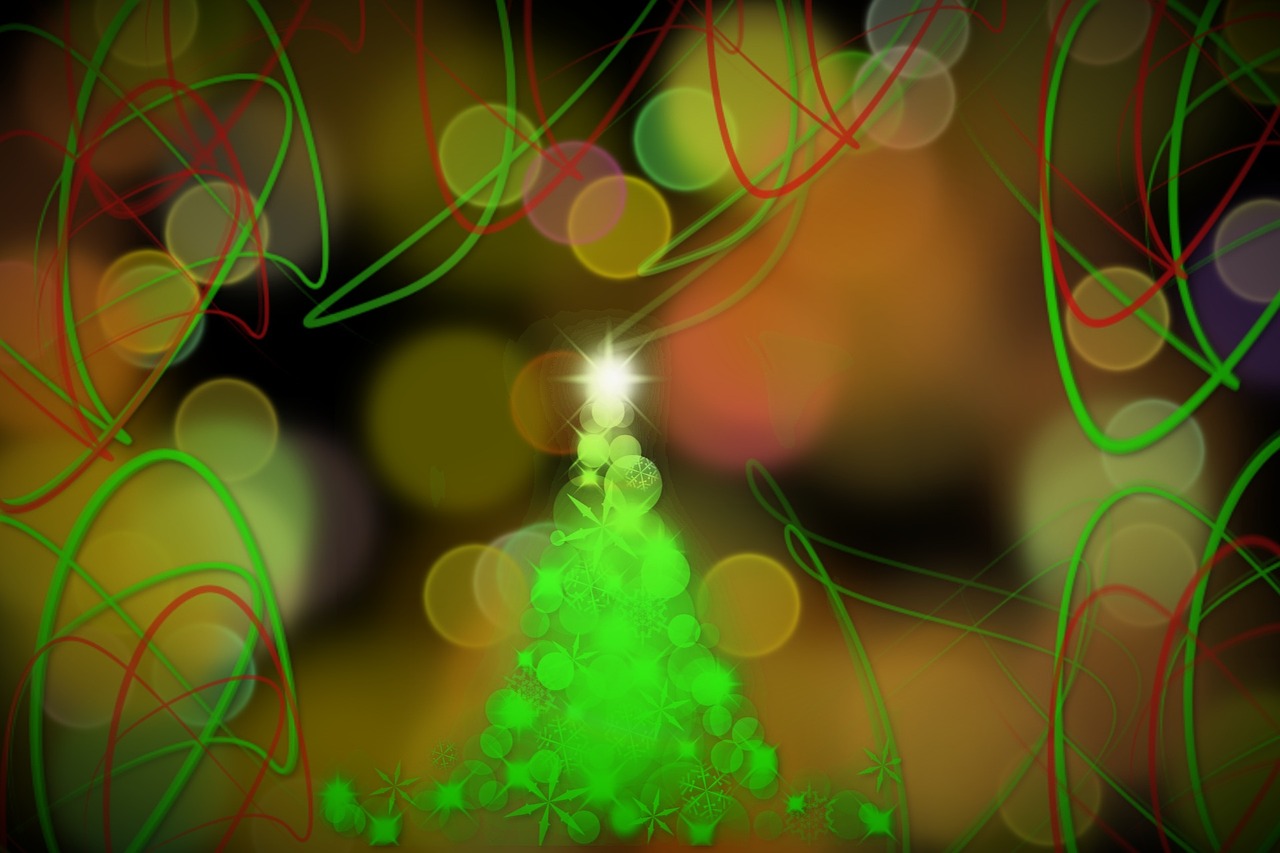 christmas tree background abstract free photo