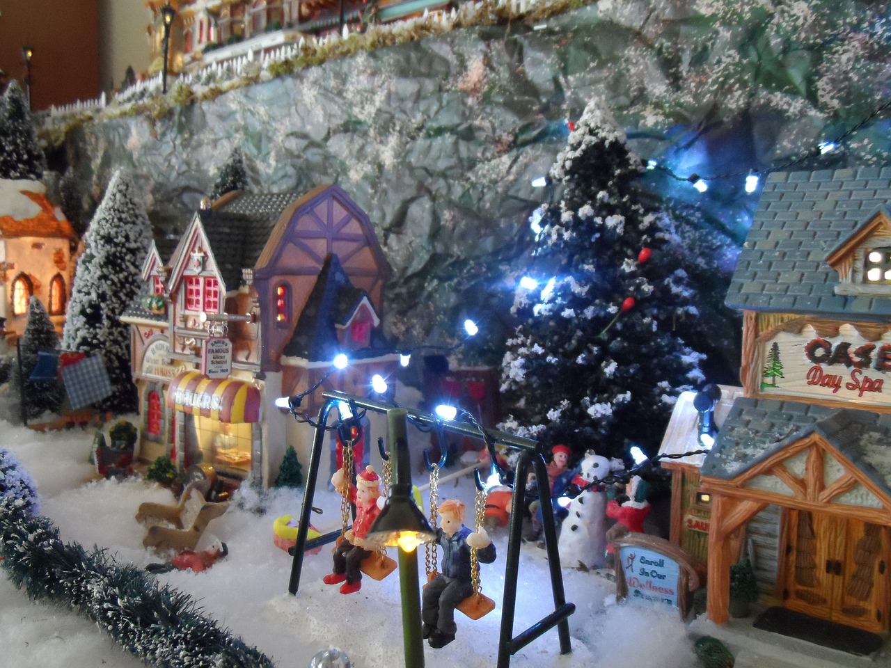 christmas village winter christmas free photo