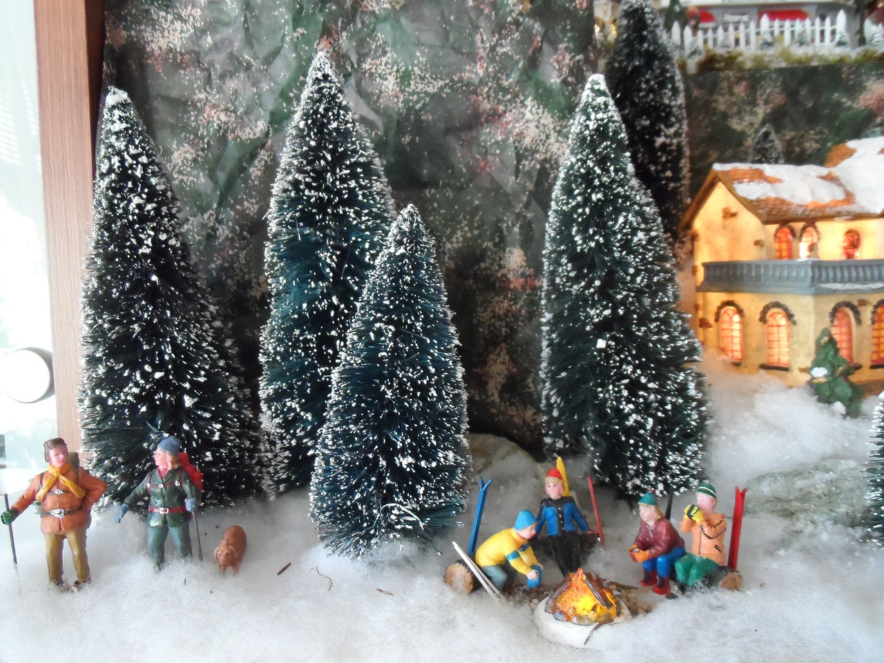 christmas village winter christmas free photo