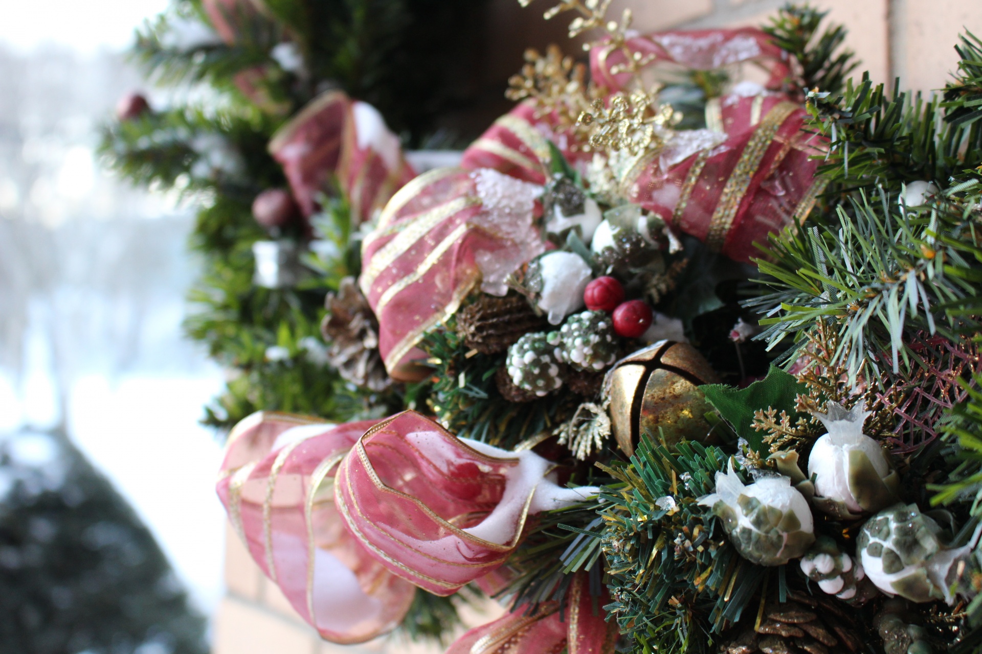 christmas wreath decoration free photo