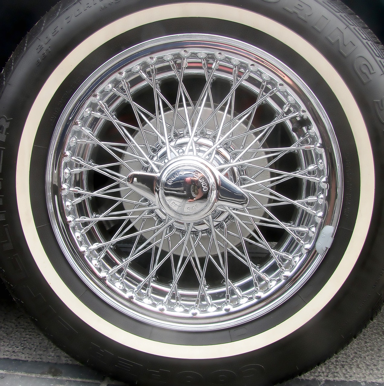 chrome car wheel spoke wheel free photo