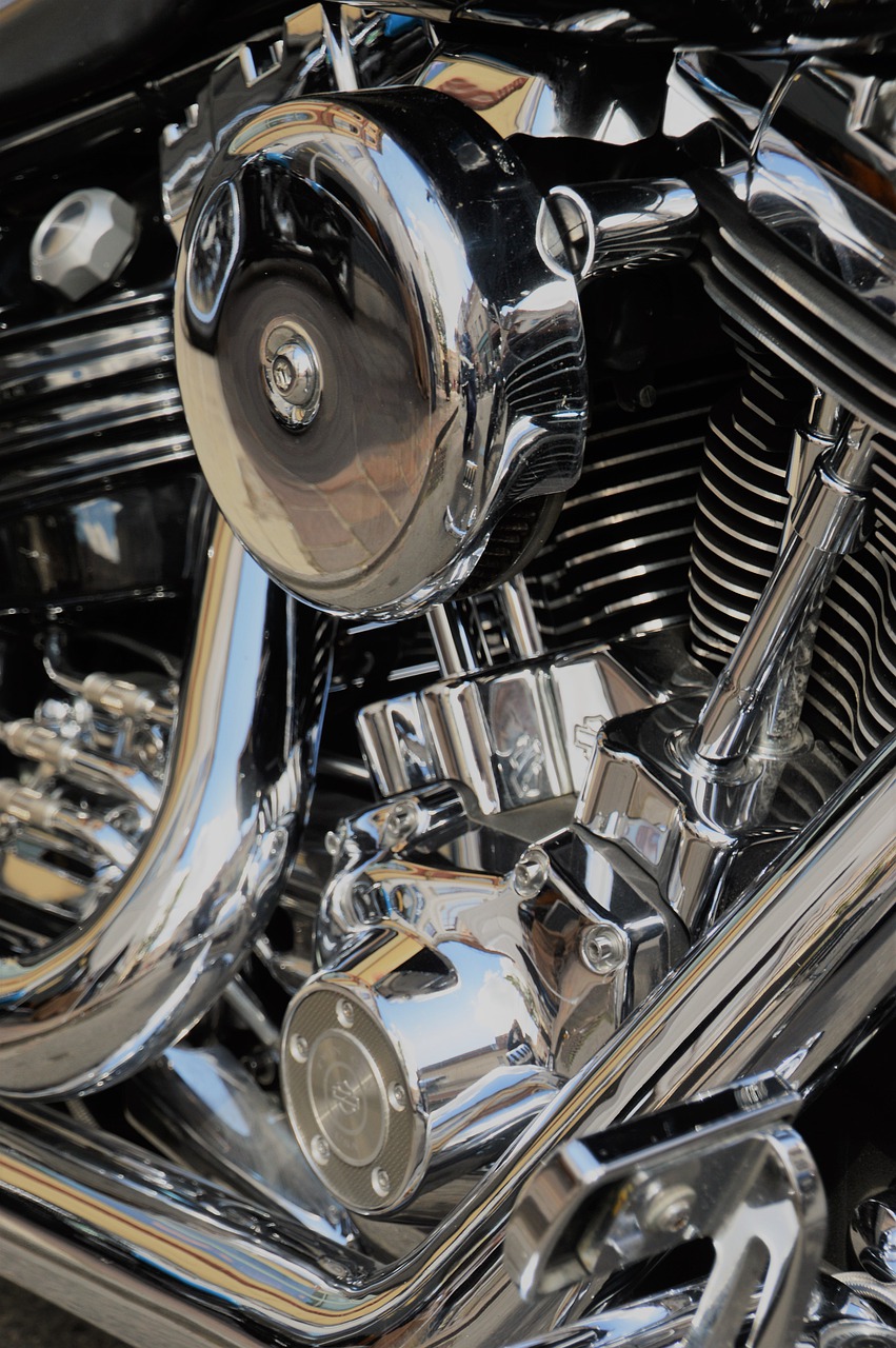 chrome  motorcycle  brilliant free photo