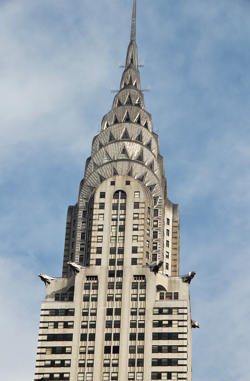 chrysler building new york skyscraper free photo