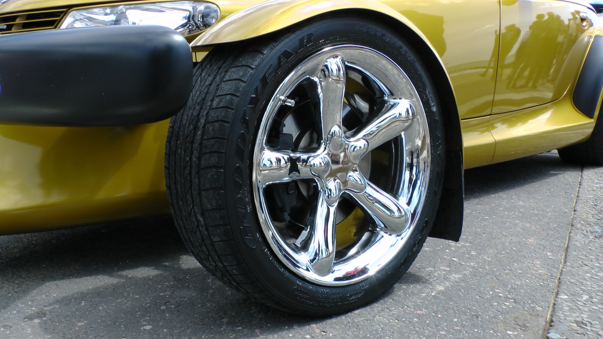 cars chrysler prowler chrome wheels chrome free photo