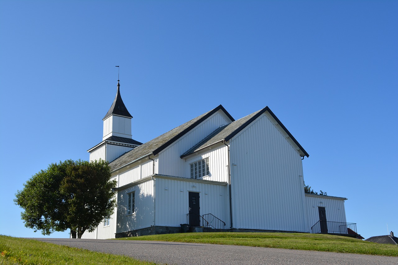 church blue sky sky free photo