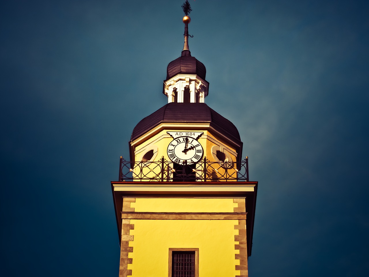 church steeple clock tower free photo