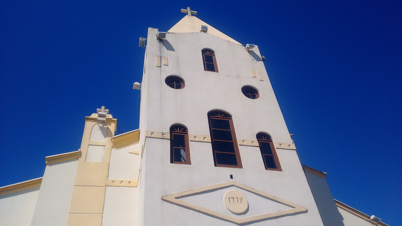 church blue sky brazil free photo