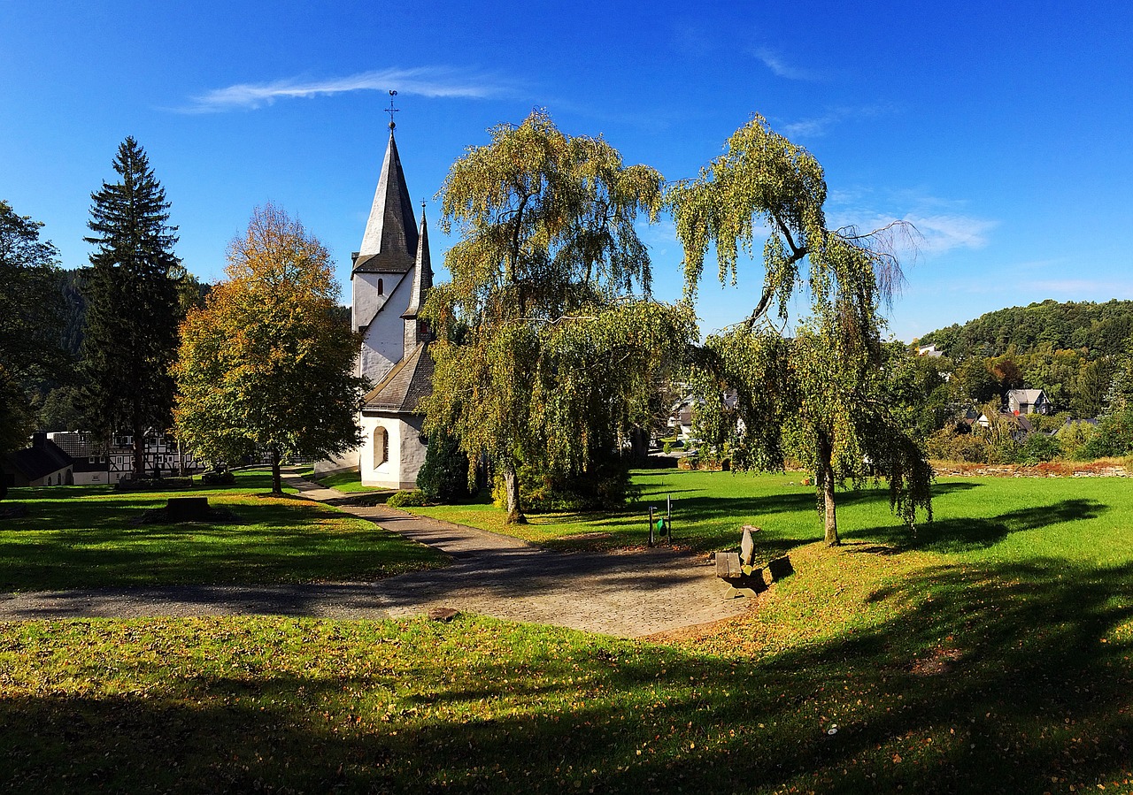 church summer sky free photo