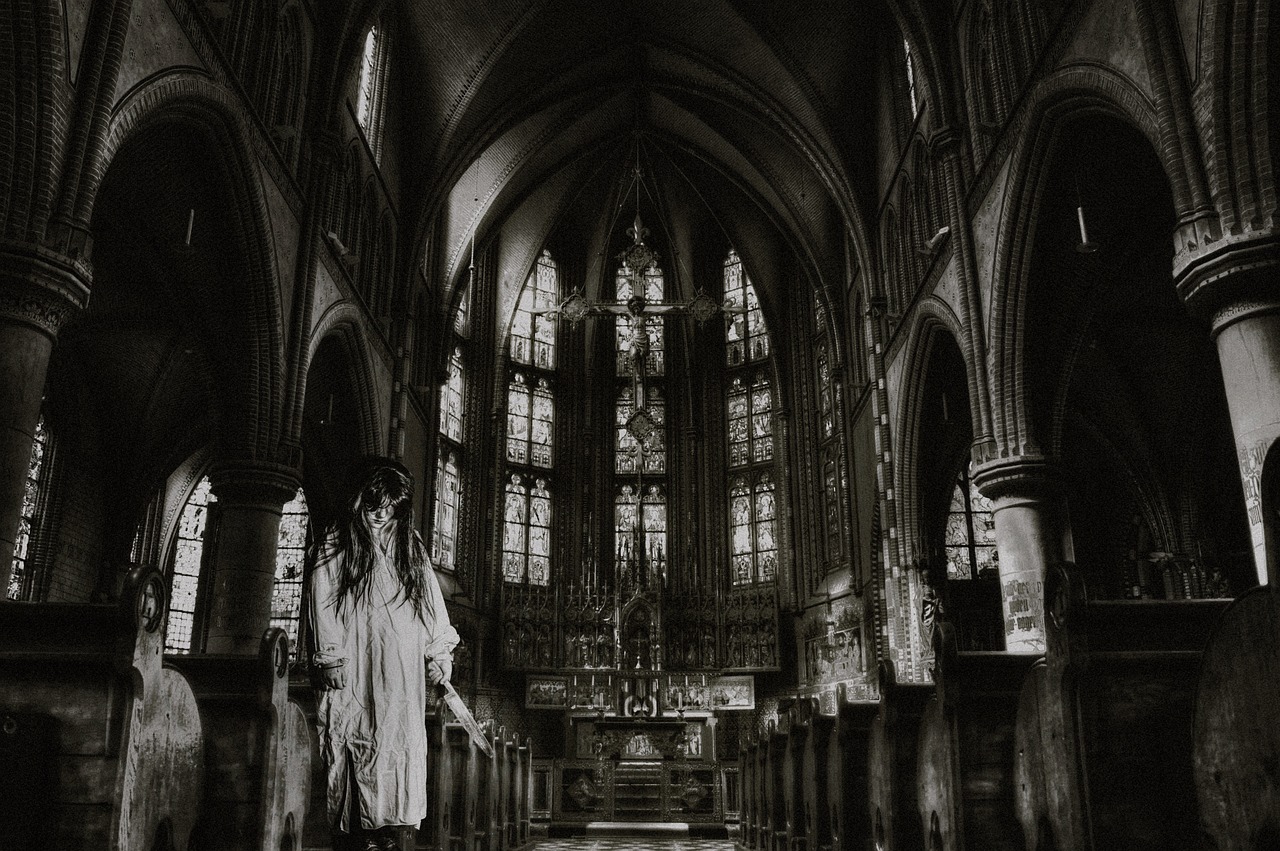 church horror photoshop free photo