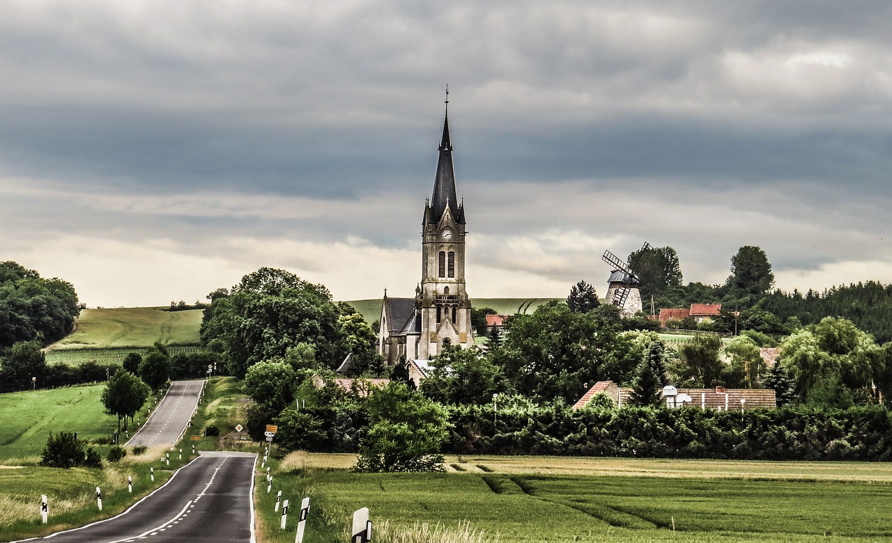 church windmill road free photo