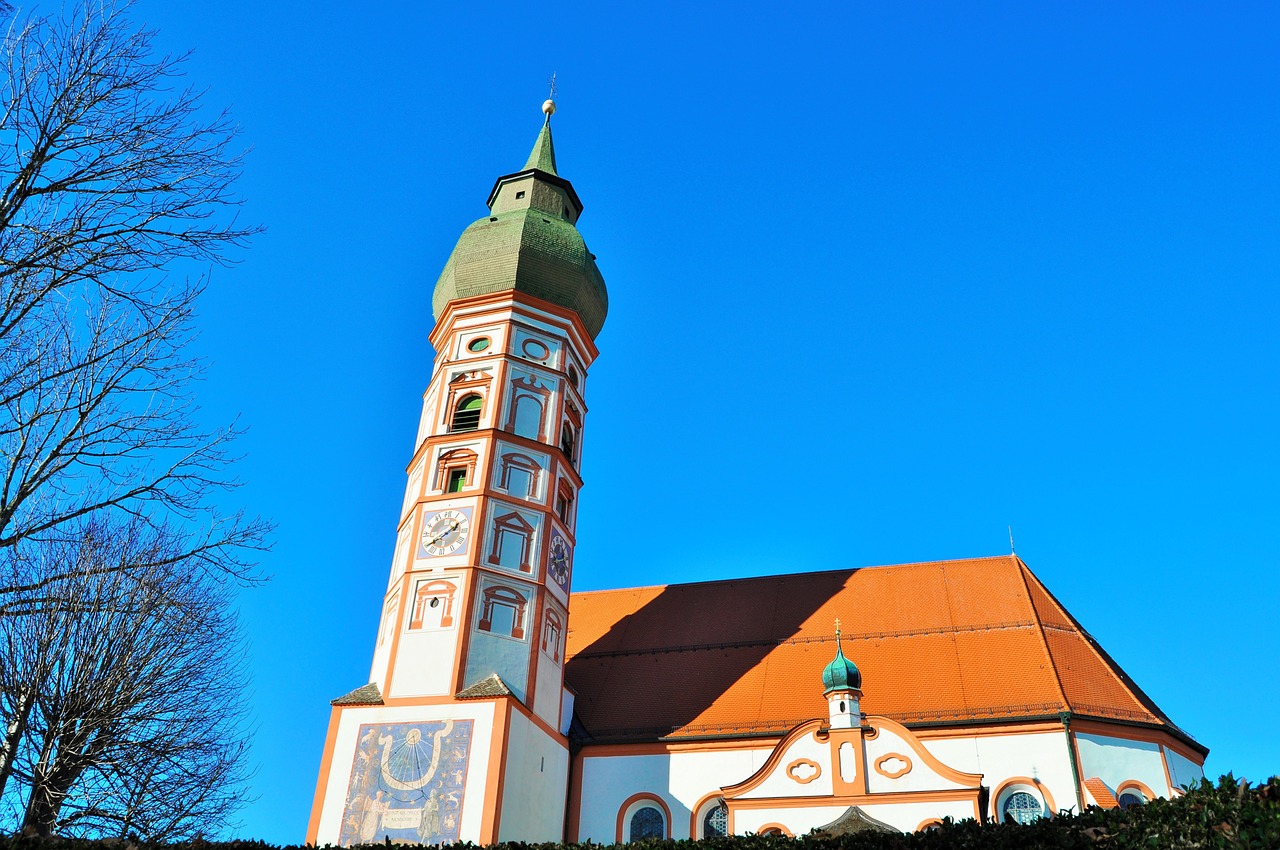 steeple spire andechs monastery free photo