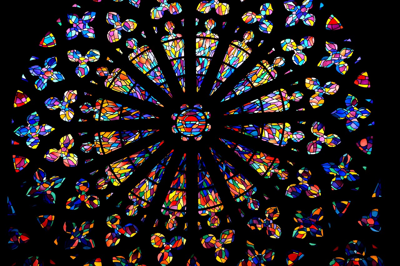 church stained glass windows colors free photo