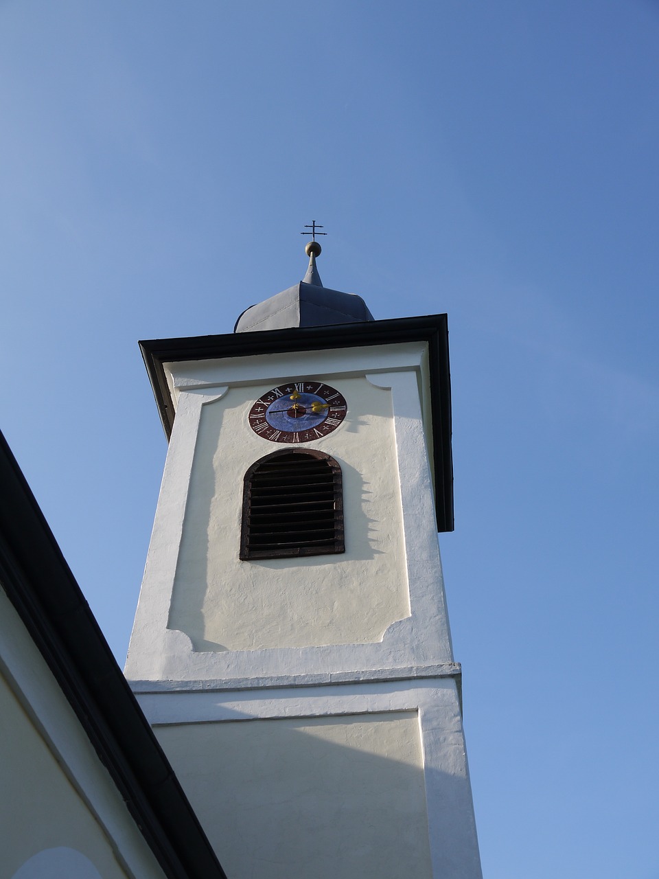 church steeple clock tower free photo