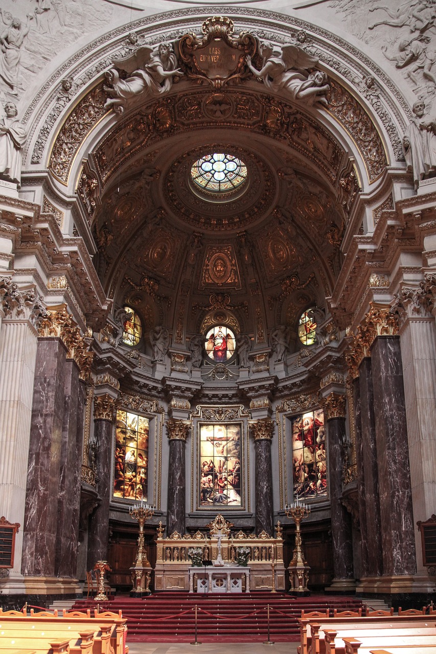 church ceiling catholicism free photo