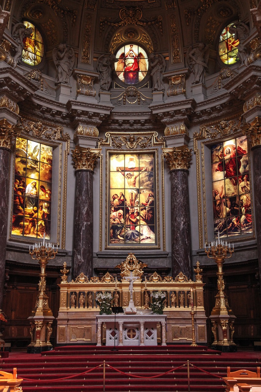 church ceiling catholicism free photo