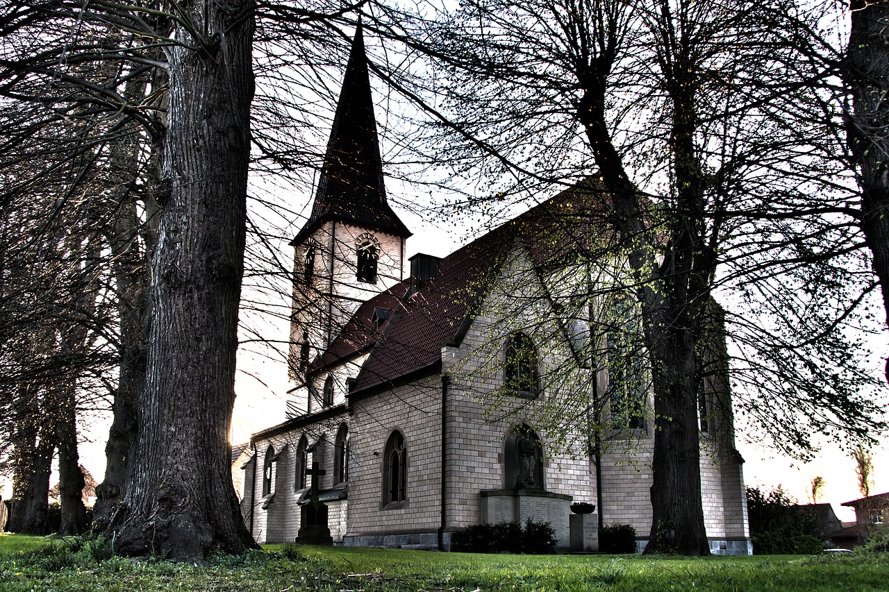 church hdr village free photo