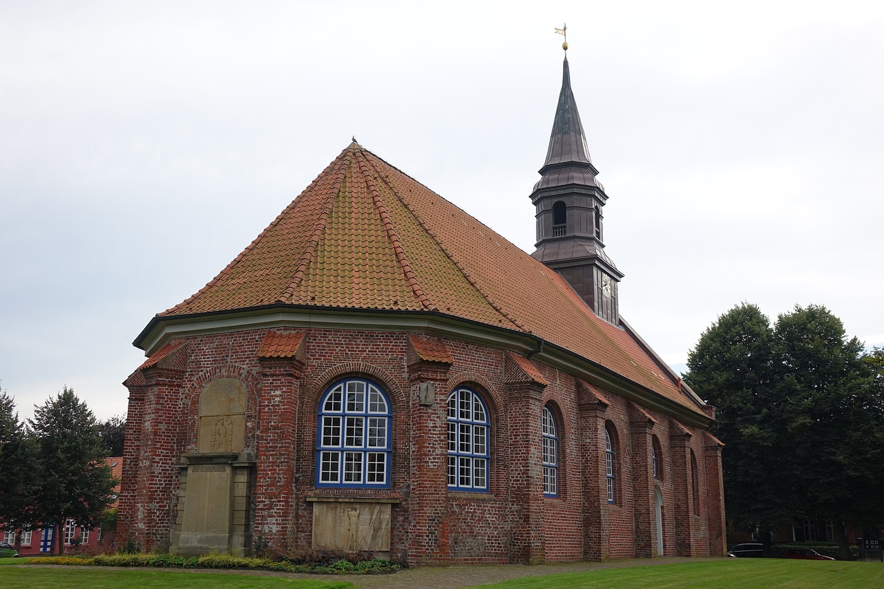 church east frisia village free photo