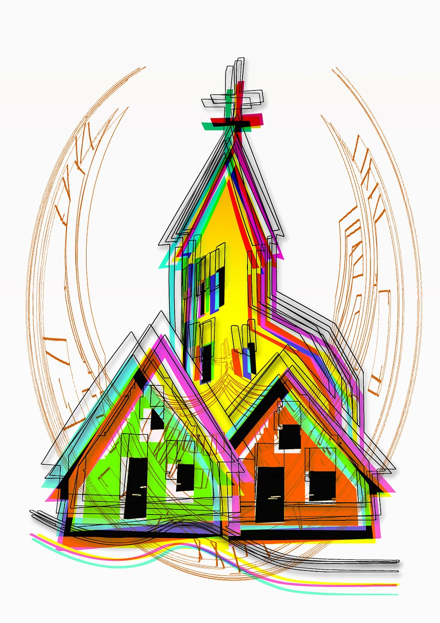 church village abstract free photo