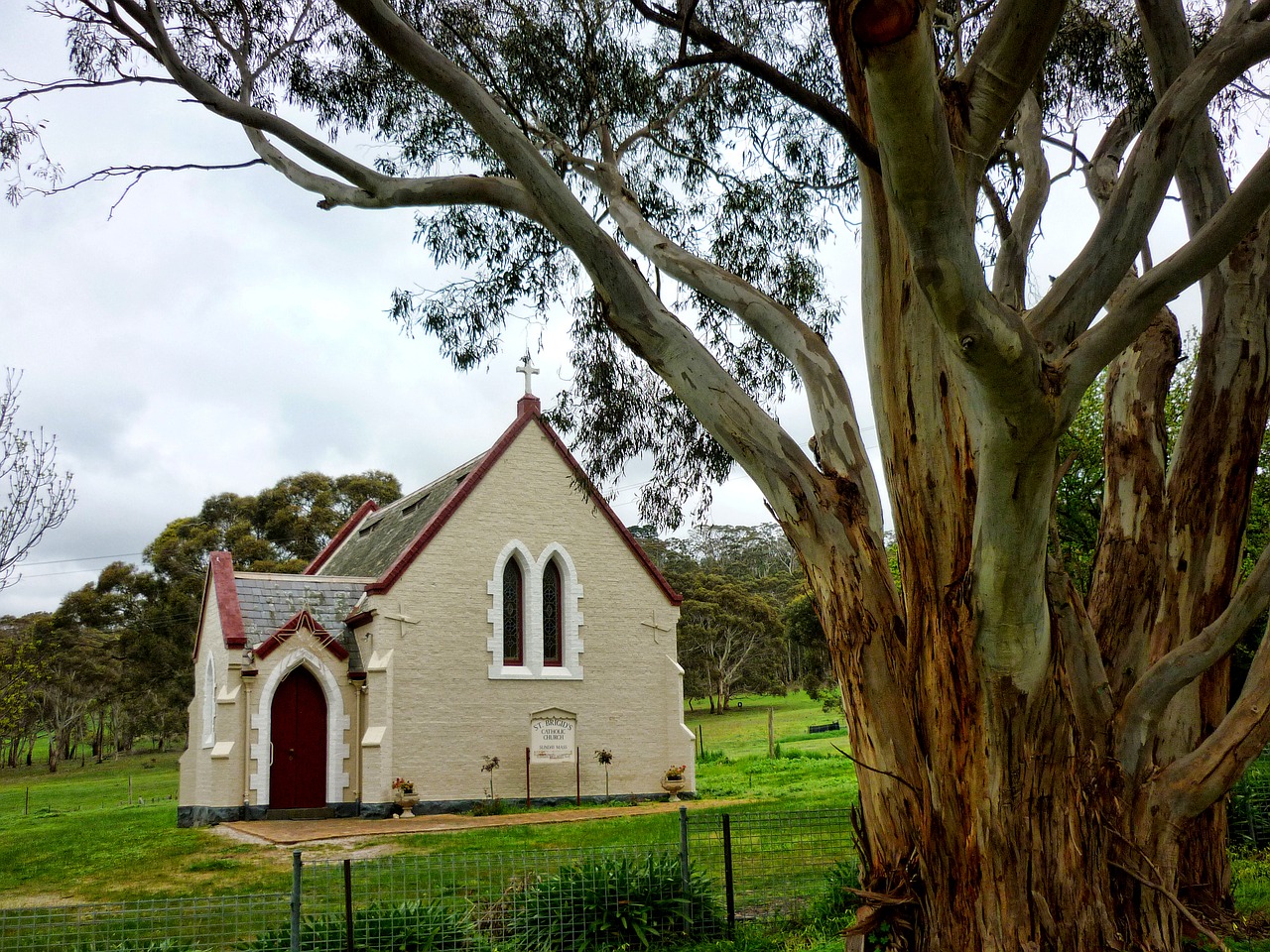 church rural country free photo