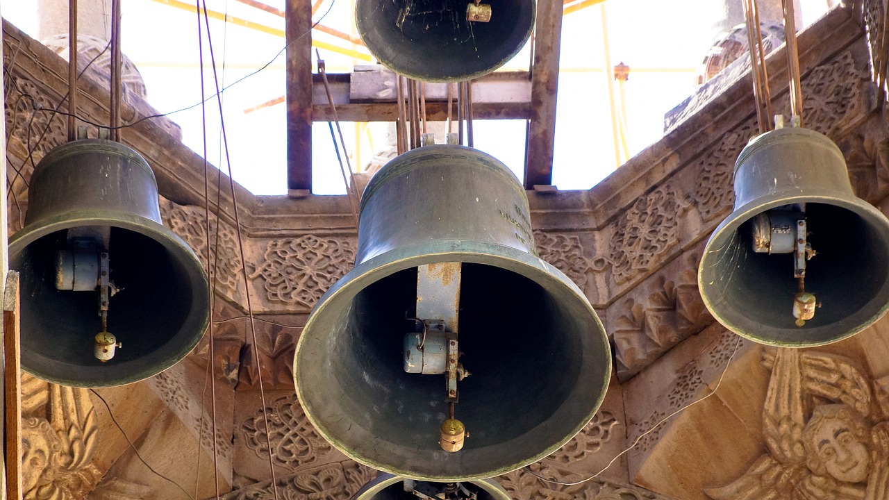 church bells belfry free photo