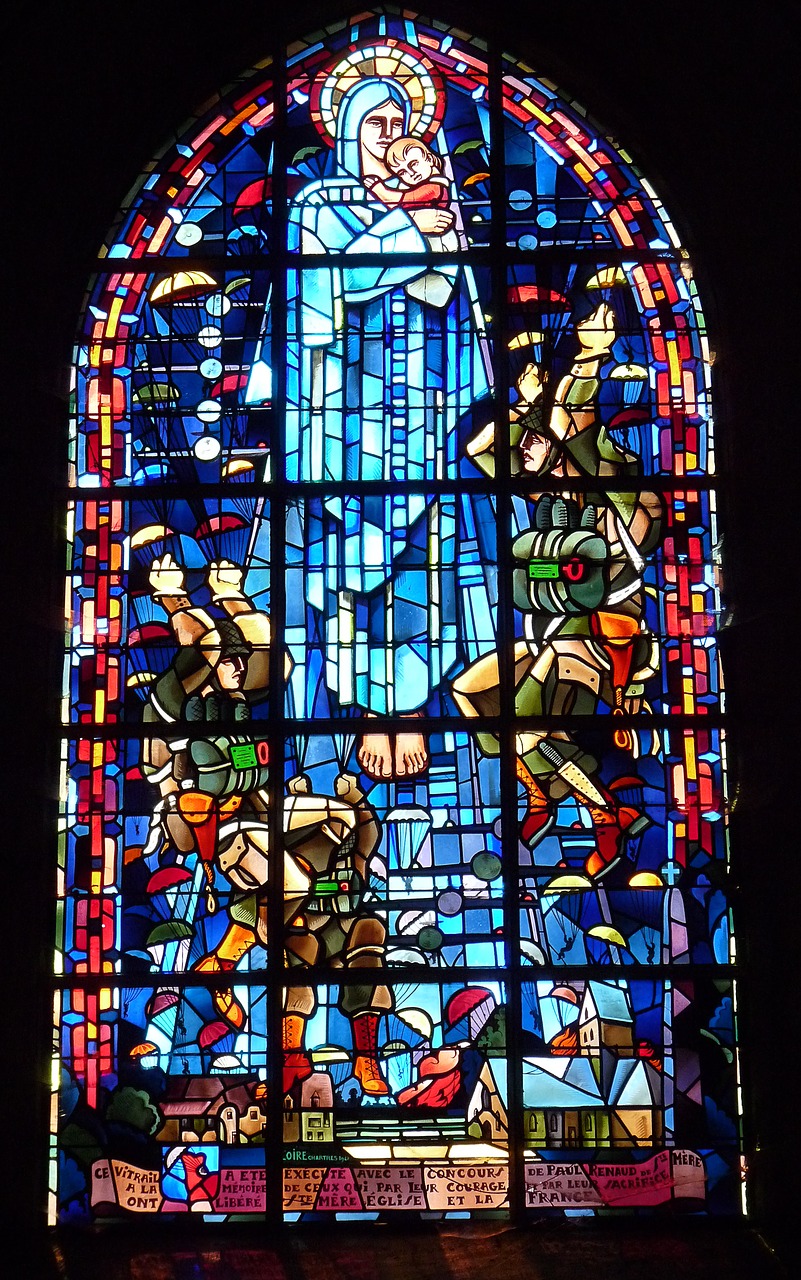 church stained glass cathedral free photo