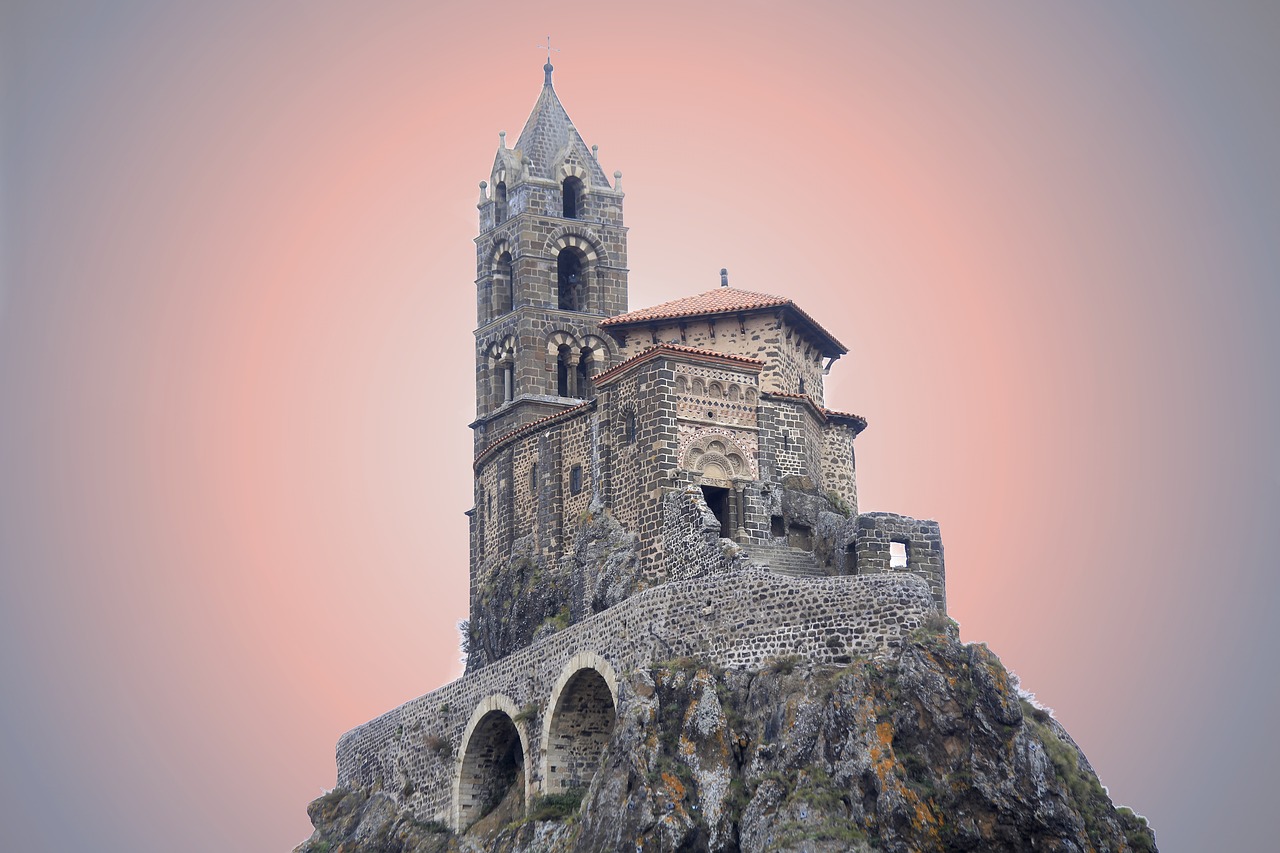 church fortified citadel free photo