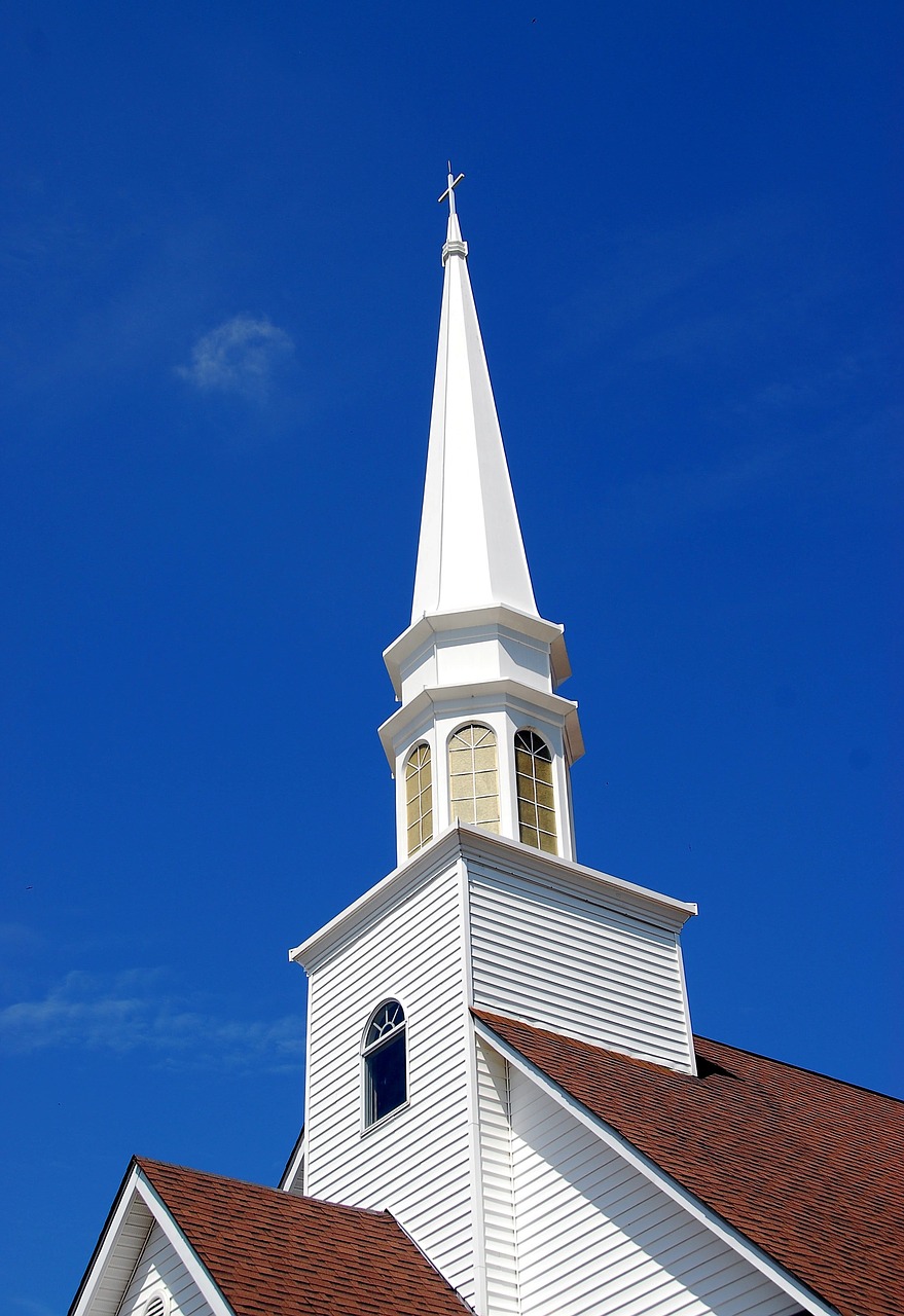 church steeple building free photo