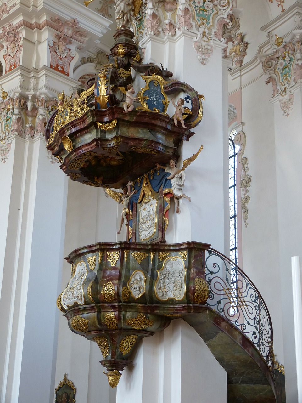 church baroque pulpit free photo