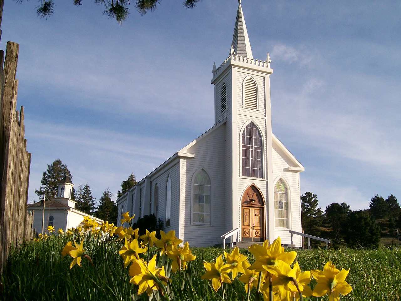 church bodega steeple free photo