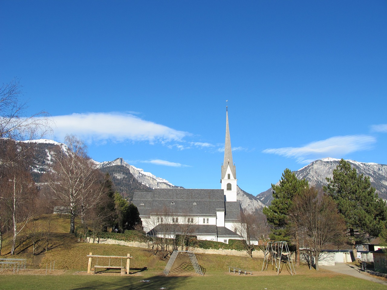 church bonaduz blue free photo