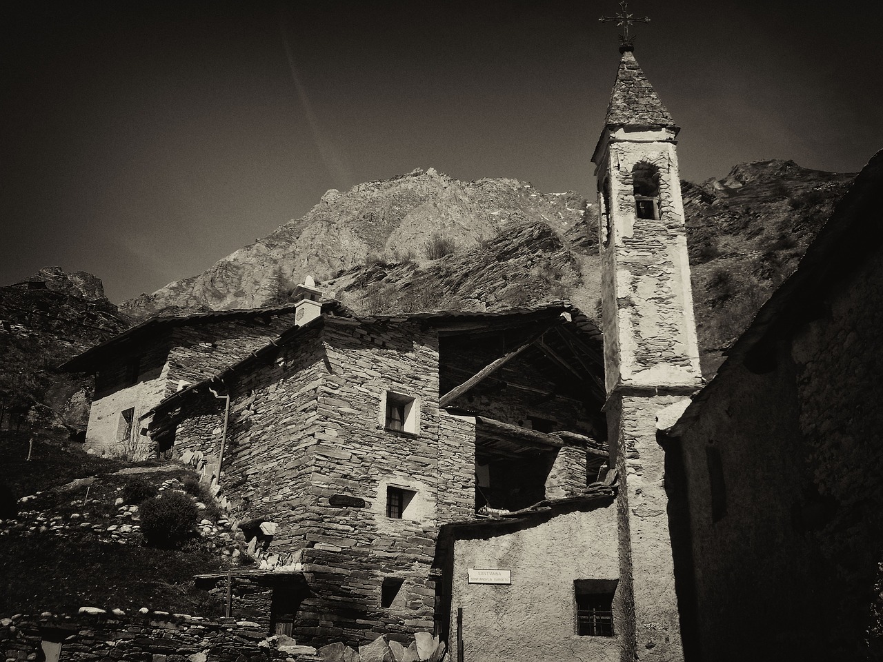 church mountain italy free photo