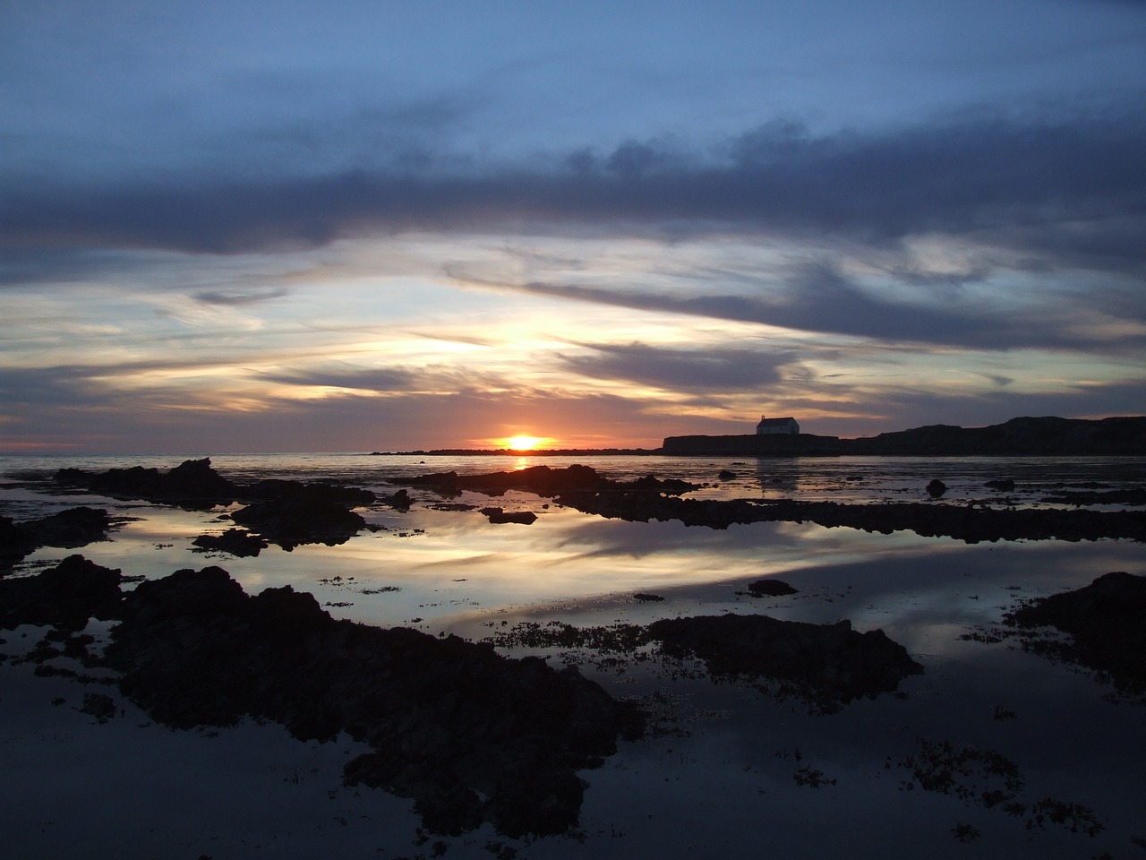 church sea aberfraw free photo