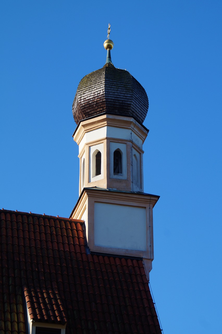 church steeple blutenburg free photo
