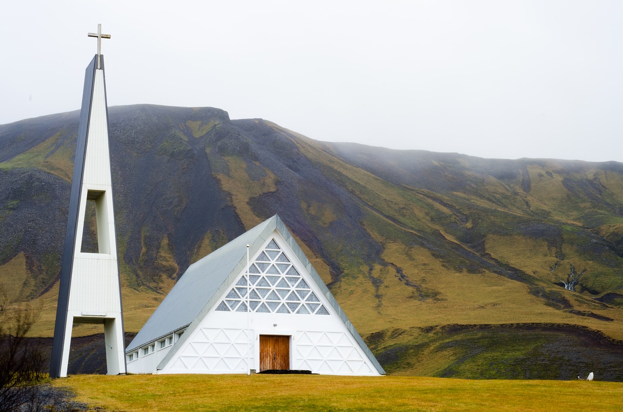 church mountain iceland free photo