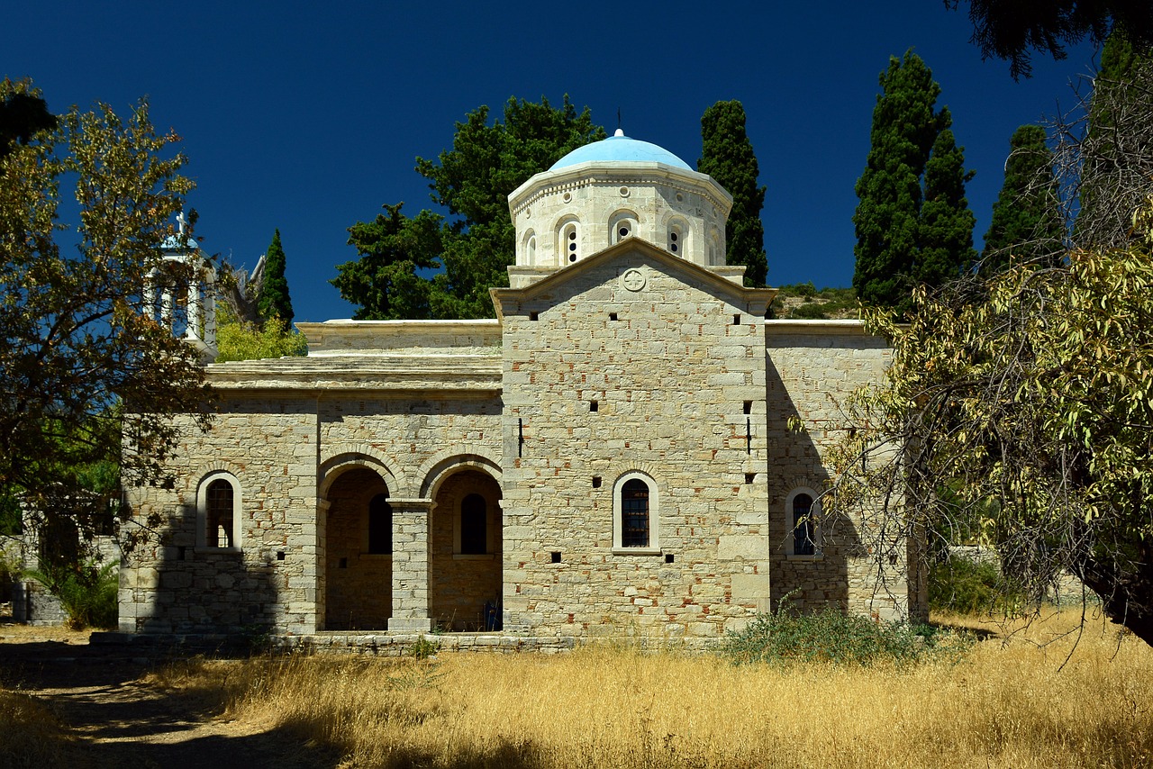church greece samos free photo