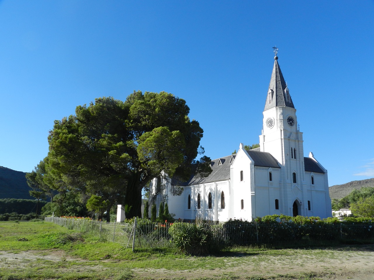 church rural africa free photo