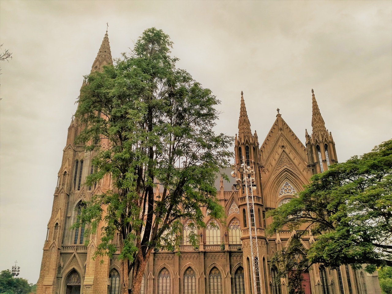 church st philomena's cathedral mysore free photo