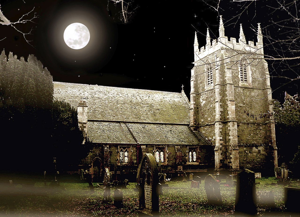church moonlight lincolnshire free photo