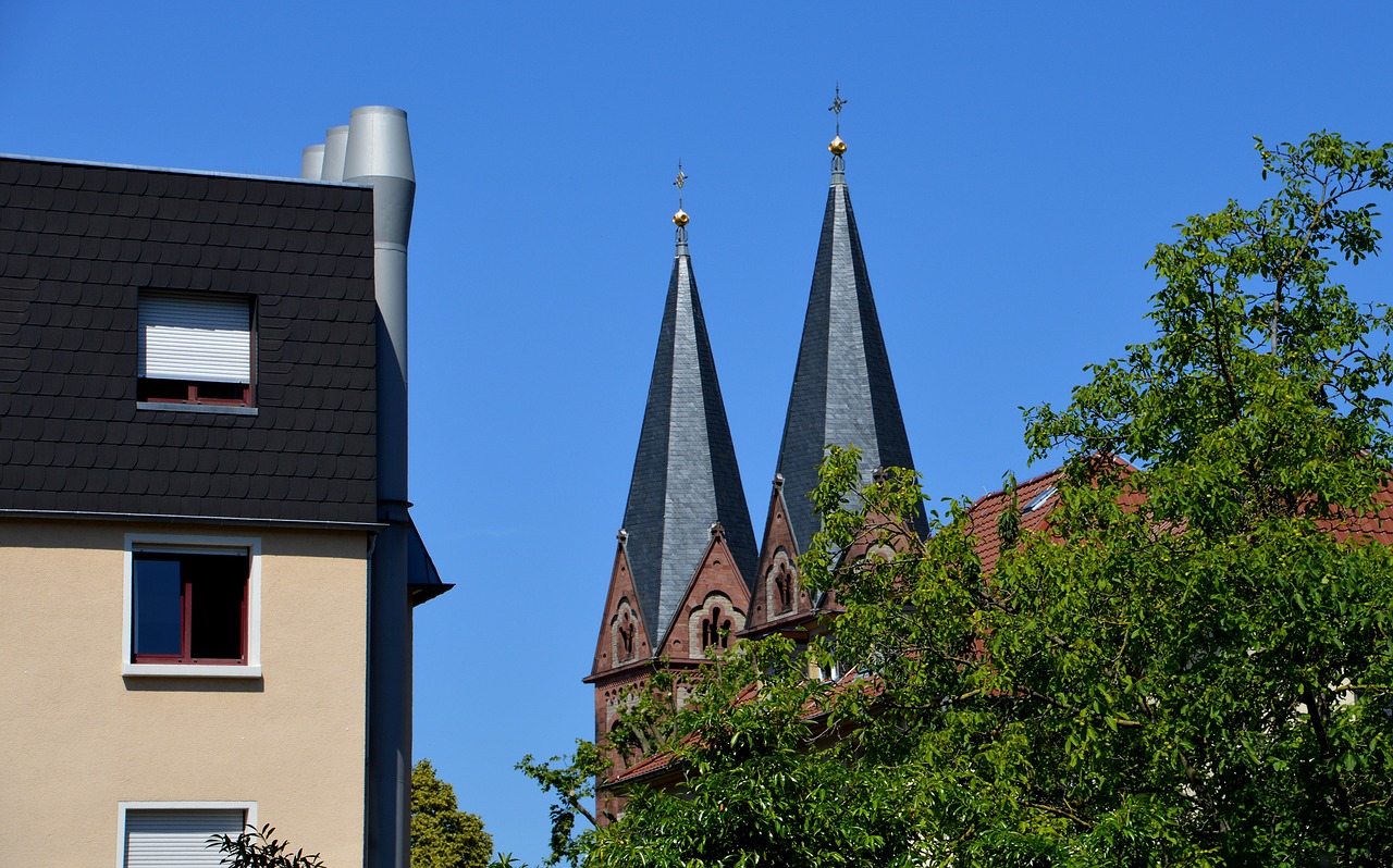 church towers heidelberg free photo