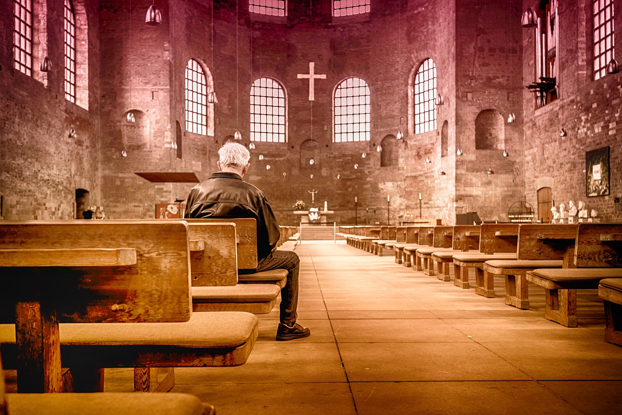 church pray religion free photo