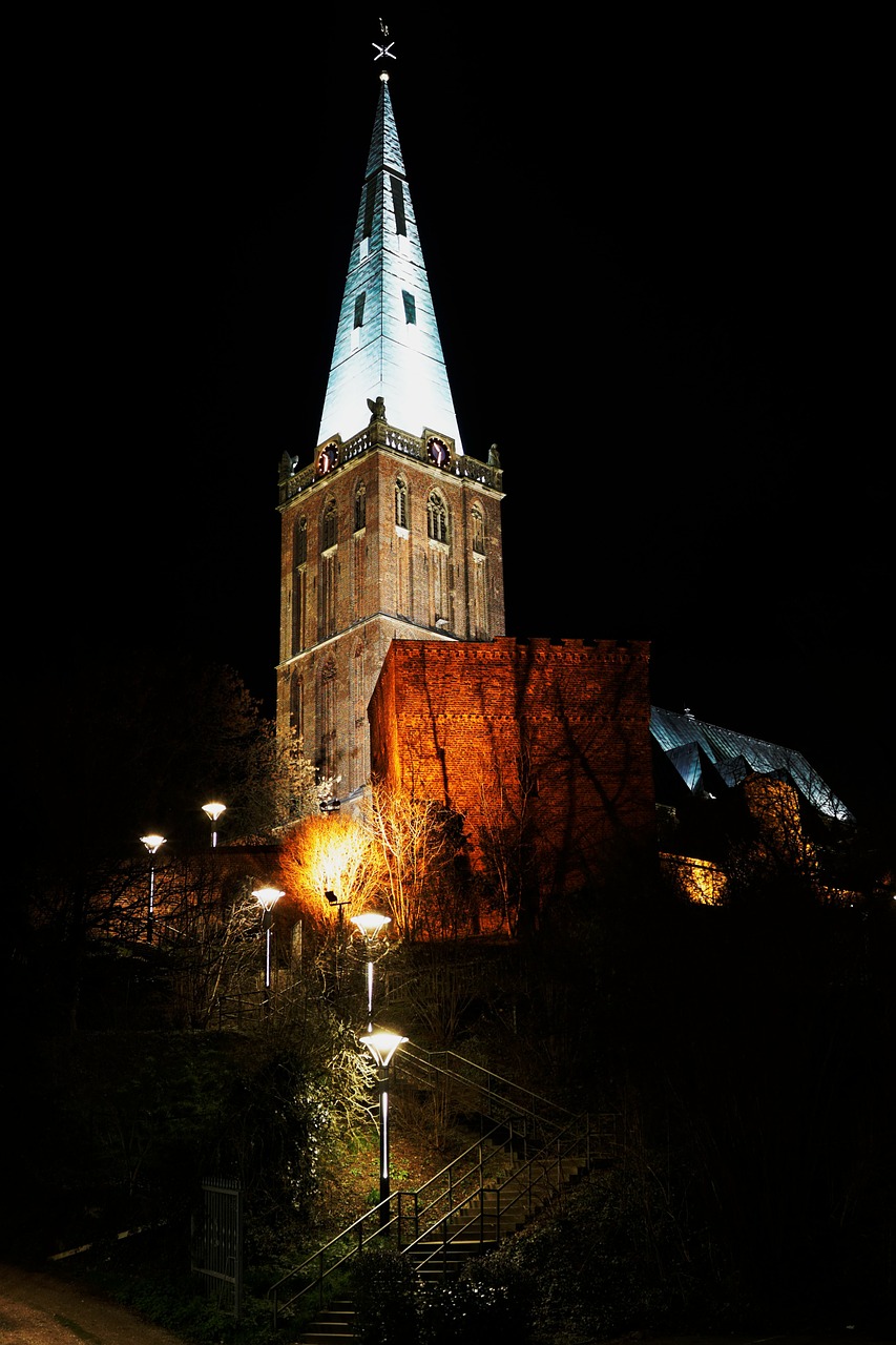 church night heinsberg light free photo