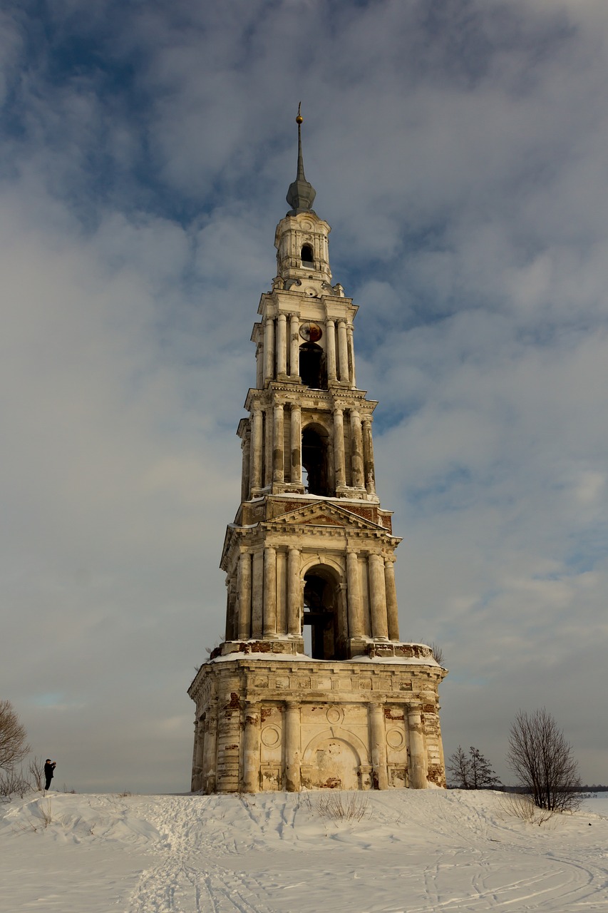 church belfry winter free photo