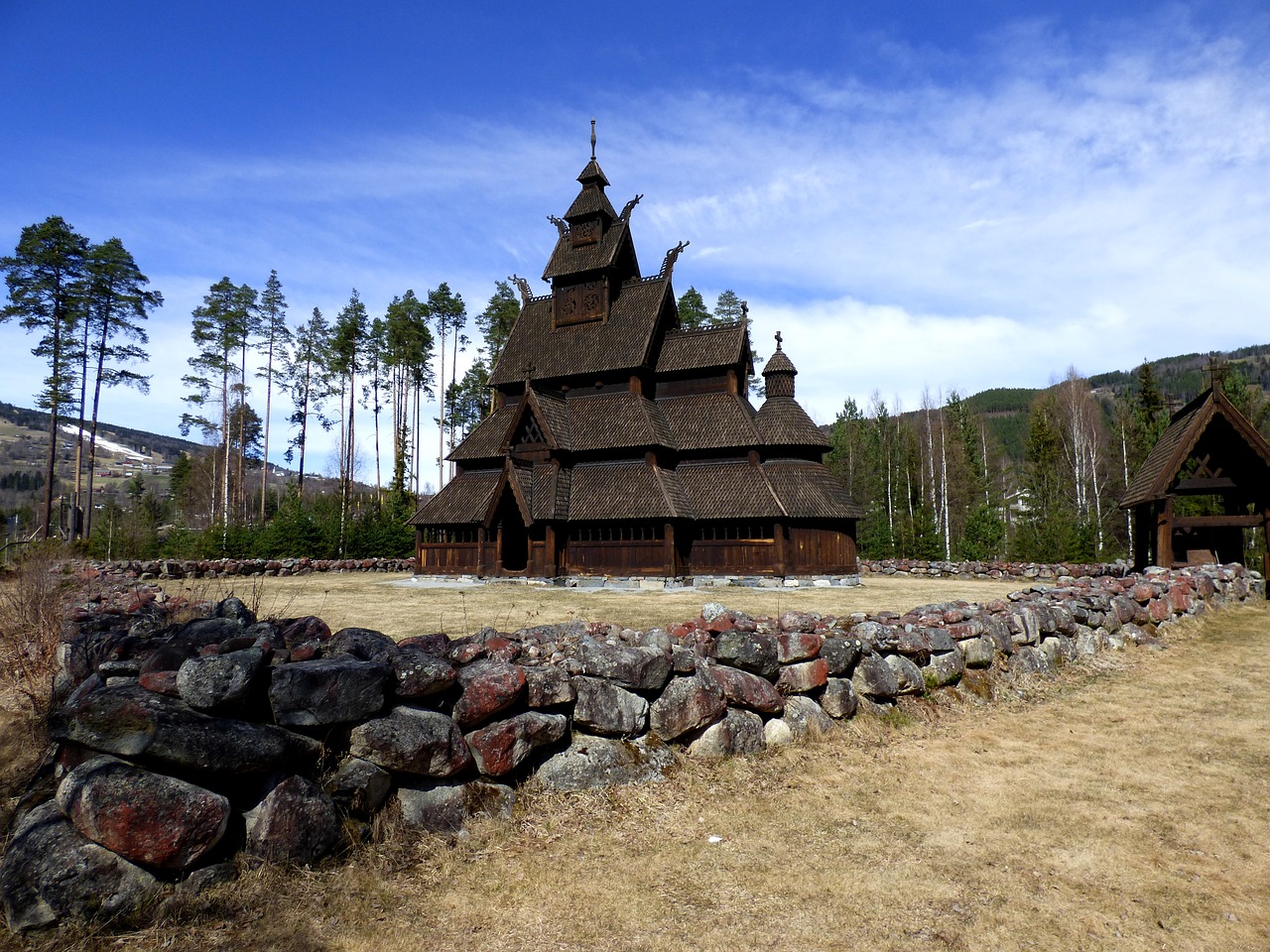 church wooden viking free photo